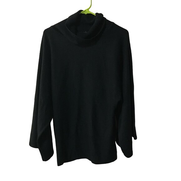 BCBG MAXARIA BLACK TURTLE NECK LONG SLEEVE SWEATER WOMENS XL - Picture 1 of 4